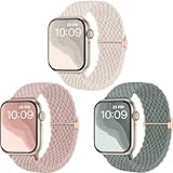 CeMiKa Geflochtenes Armband kompatibel mit Apple Watch Armband 41mm 40mm 38mm,...