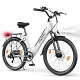 ESKUTE C100 Plus E-Bike, 26 Zoll Elektrofahrrad, E-Cityrad 250W HeckMotor, 36V...