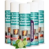 HOTREGA Kaminscheibenreiniger 5x 300ml | Selbsttägiger Kaminglasreiniger |...