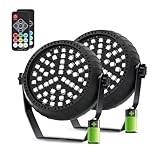 Telbum Wiederaufladbar Stroboskop, Disco Licht Batteriebetrieb RGB 54LED...