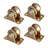 4 Stück Umlenkrolle Stahlseil, Umlenkrollen für Seile 6mm, Seilrolle mit 2...