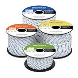 Brotree Polyesterseil 3mm x 30m Weiß/Blau - Seil Schnur Reißfest Allzweckseil...