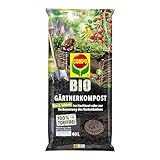 COMPO BIO Gärtner-Kompost zur Intensivierung der Bodenaktivität im Garten und...