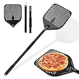 TNOMSNO Pizzaschieber Pizzaschaufel, 12 Zoll Pizzaschieber Perforiert mit...