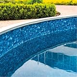 poolomio® Poolinnenfolie blau Marmor für Rundbecken 360 x 110 cm | 0,35 mm...