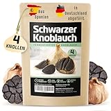 Schwarzer Knoblauch, 4 Knollen fermentierter Knoblauch aus Spanien, 90 Tage...