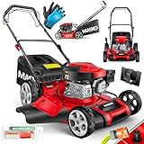 MASKO® Benzin Rasenmäher 5in1 | 51 cm Schnittbreite | 8- fache...