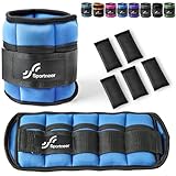 Sportneer Gewichtsmanschetten, Verstellbares Fußgelenkgewichte Set,...