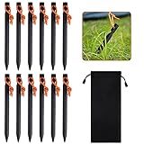 Newofview Camping Heringe,12 Stück Ultralight Heavy Duty Aluminium Legierung...