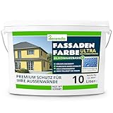 derendo Silikonharz Fassadenfarbe Gelb ULTRA Wetterschutz Cremegelb 10 l aussen...