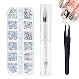 1440 Stück ​​6 Größen Kristall Crystal Strasssteine Nail Art Strasssteine...