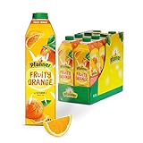 Pfanner Fruity Orangengetränk im Vorratspack (8 x 1 l) - Süß-säuerlicher...