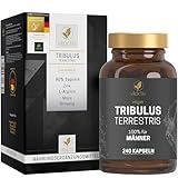 VITACTIV Tribulus Terrestris 1500 mg - 240 Kapseln Vegan - Tribulus Extrakt...