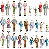Namalu 28 Stück Menschen Modell Maßstab 1:25 Mini Modellbau Figuren für...