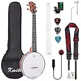 Tenor-Banjo-Ukulele, Kmise Vielseitige Banjolele, 66 cm Banjo-Lele für...