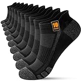 FORVEVO 10 Paar Sportsocken Herren 39-42, Sneaker Socken Damen Baumwolle,...