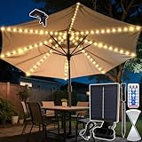 VEEKAY Sonnenschirm Beleuchtung Solar,104 LEDs Solar LED Sonnenschirm Lichter...
