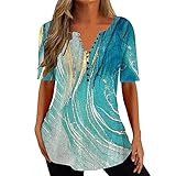 Damen Langarmshirt V-Ausschnitt, Grün 2, Small