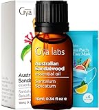 Gya Labs Ätherisches Australisches Sandelholzöl Öl für Haut und Haare - 100%...