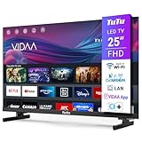 TuTu Smart TV 25 Zoll (64 cm) Full HD VIDAA Fernseher mit WLAN Triple Tuner...