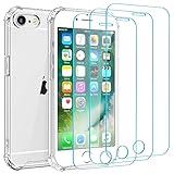 Whioltl Hülle für iPhone 6 und iPhone 6S mit 3 Stück Schutzfolie, 4 in 1...