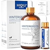 HIQILI Ätherisches Wintergrünöl 100ml - 100% Reines Wintergrün Ätherisches...