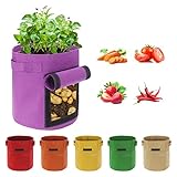 Kartoffel Pflanzsack 6 Stück 10 Gallonen Kartoffel Pflanzsack, 38 L...