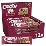 Haferriegel | Corny Haferkraft Cranberry-Kürbiskern | Veganer Vollkorn...