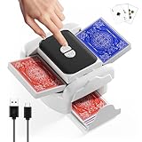 snookids® Kartenmischmaschine Elektrische Mischmaschine Karten für 1–2 Decks...