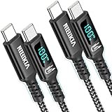 100W USB C auf USB C Kabel, [2Pack 1m] PD Schnellladekabel USB C Ladekabel with...