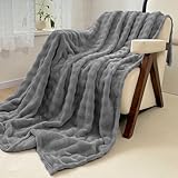 WONGS BEDDING Kuscheldecke Flauschig - Bubble Decke, Wolldecke & Fleecedecke,...