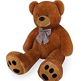monzana® Teddybär L - XXXL 50-175cm Weiches Fell Schleife Tatzendruck Geschenk...