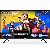 CHIQ TV L32G7V,32 Zoll Fernseher, HD Smart TV, Google TV, Google...
