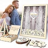 Neamon Gästebuch Hochzeit Holz Blanko Taufbuch Gästebuch Geburtstag Babyparty...