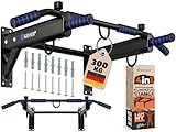 KESSER® 4in1 Klimmzugstange zur Wandmontage rutschfesten Griffen zusätzliche...