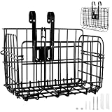 Shwdsy Fahrradkörbe, Faltbar Fahrradkorb für Gepäckträger, Abnehmbar Korb...