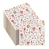 60 Stück Blumen Servietten,Garten Hochzeit Papierservietten Paper Napkins Blume...