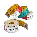 2 Stück Schneidermaßband, Körpermaßband, Masband Körpermaße, Farbiges...