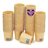 GoBeTree 100 wiederverwendbare Papierkraftbecher mit einer Kapazität von 120 ml...
