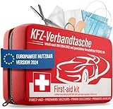HELDENWERK KFZ Verbandstasche nach aktueller Norm 2024 - Europaweit Nutzbar -...
