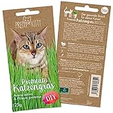 PRETTY KITTY Katzengras Saatgut : 1 Beutel je 25g Katzengras Samen für 10...