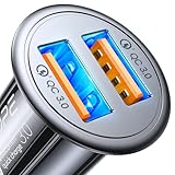 AINOPE USB Zigarettenanzünder Adapter [Dual QC3.0] 45W/6A Ladegerät für Auto...