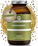 QIDOSHA® Hanfsamenöl Kapseln hochdosiert, 180 Stk im Apothekerglas,...