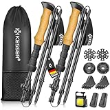 KESSER® Wanderstöcke faltbar Walking Stöcke Wanderstock Aluminium mit...