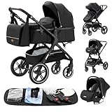 YAZOCO kinderwagen 3 in 1, Zusammenklappbar kinderwagen mit...