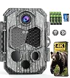CamZeste Wildkamera mit Handyübertragung App, 84MP 4K WLAN Wildkamera mit 8...