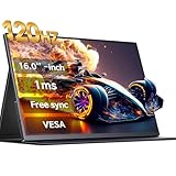 UPERFECT Portable Monitor 16 Zoll 120Hz Tragbarer Monitor für Gaming FHD 1080P...