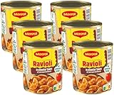 MAGGI Ravioli in pikanter Sauce, Teigtaschen mit Fleisch-Füllung, leckeres...