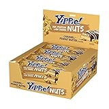 Weider Yippie Nuts Protein Bar Eiweißriegel, Caramel-Peanut Butter, 12 Stück...