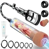 Penispumpen Männer Sexspielzeug für Männer Penis Pumpe mit 6 Penisringen und...